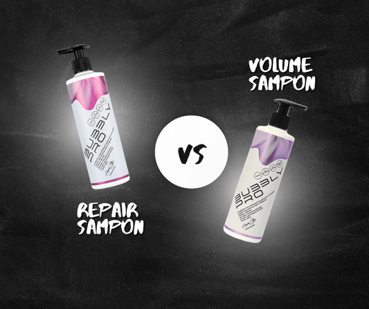 BubblyPro Volumen Professzionális Sampon vs Repair Professzionális Sampon